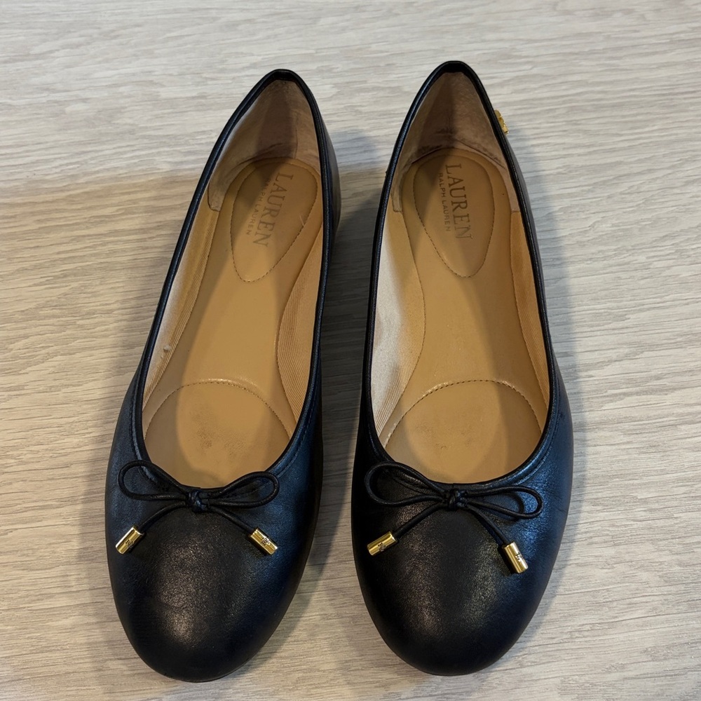 Lauren Ralph Lauren Black Ballet Flats size 8.5
